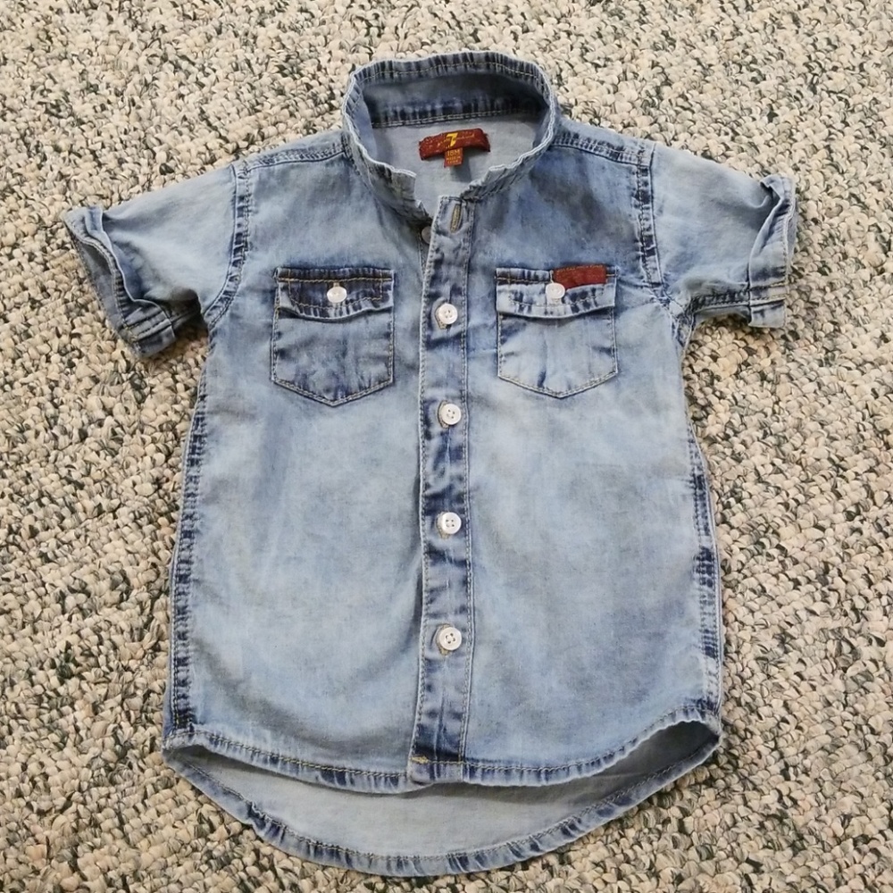 Toddlers 7 of Mankind Denim Shirt Size 18 Months